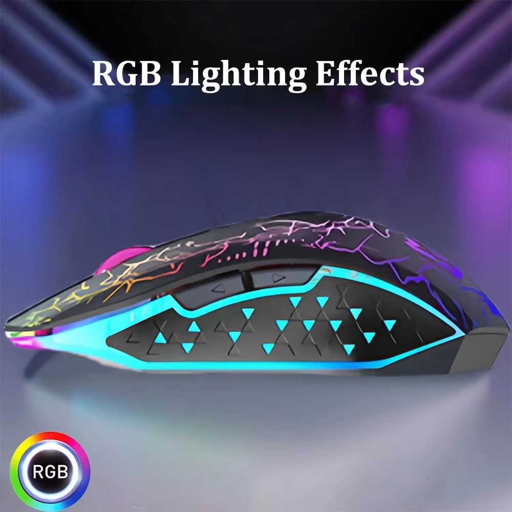 2.4G Bluetooth Rechargeable Wireless Gaming Mouse with Silent Operation and Adjustable DPI (800-1200-1600) for PC, Laptop, and MacBook