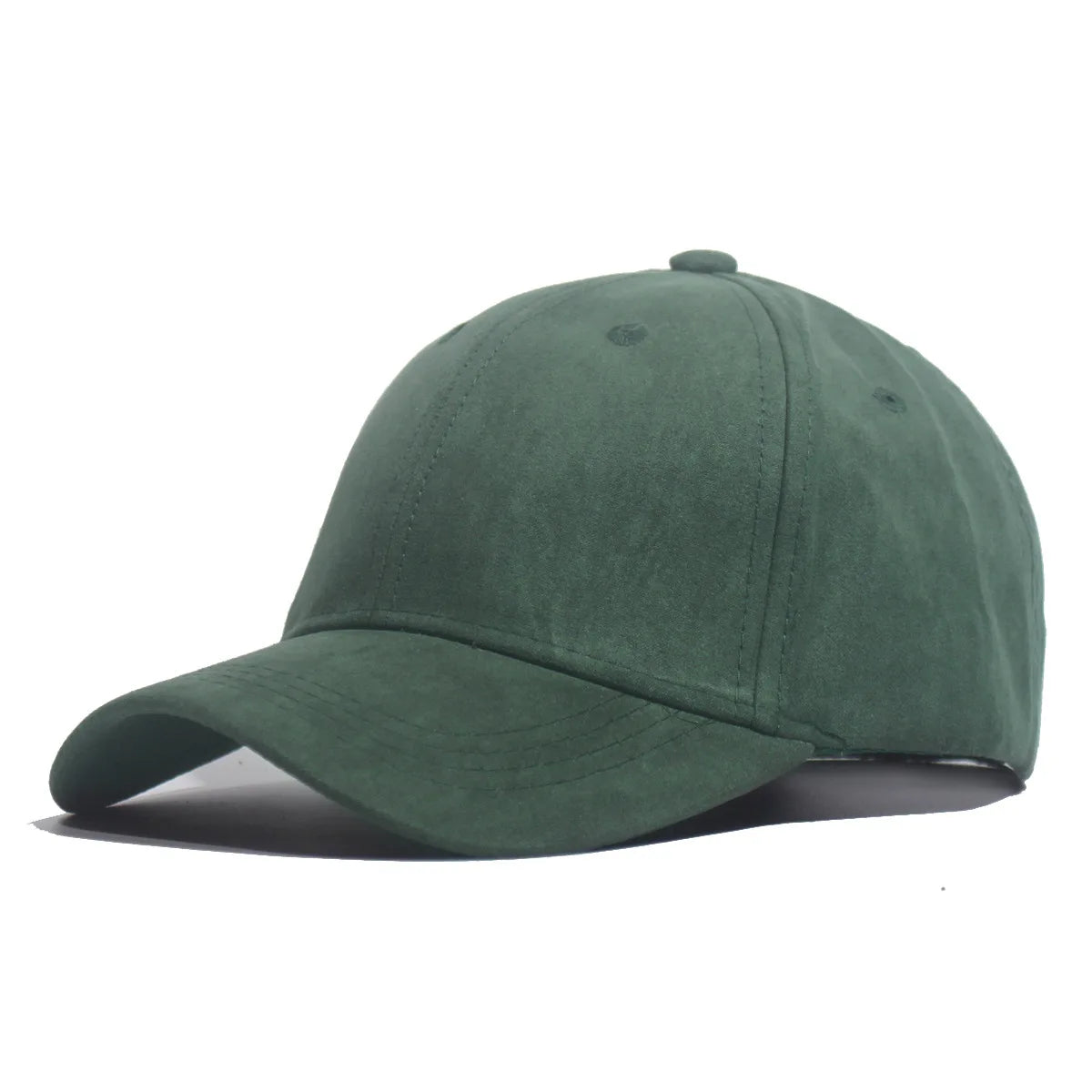 High-Quality Solid Suede Snapback Baseball Caps for Men and Women in Yellow, Green, and Khaki