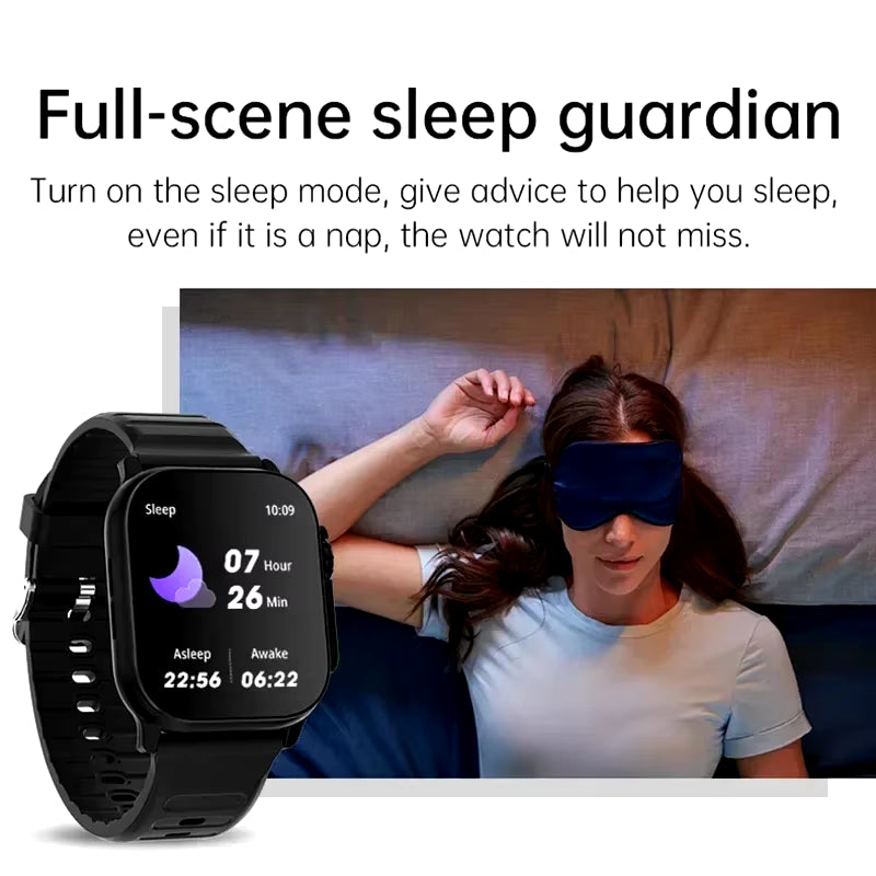 T900 Ultra Smartwatch - Bluetooth Communication, Message Notifications, Heart Rate Monitoring, and Sports Features for Android and iOS Users (Men and Women)