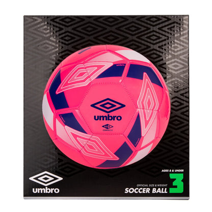 Ceramica 2.0 Size 3 Youth and Beginner Soccer Ball, Pink